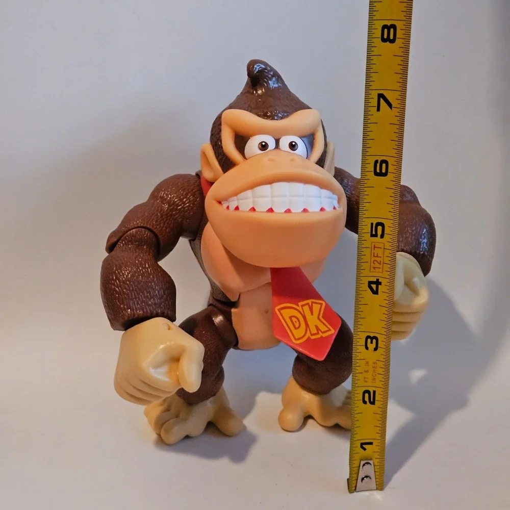 Nintendo Jakks Pacific Donkey Kong 6 Inch Action Figure Super Mario Bros DK Tie